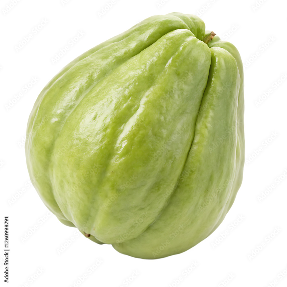 Chayote squash isolated on transparent background