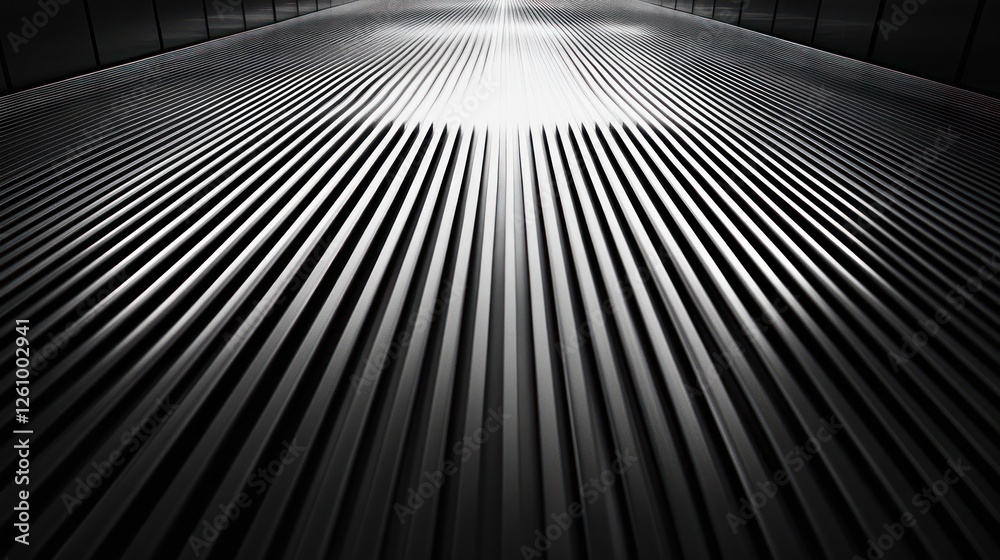 Fototapeta premium Airport moving walkway, travel, light