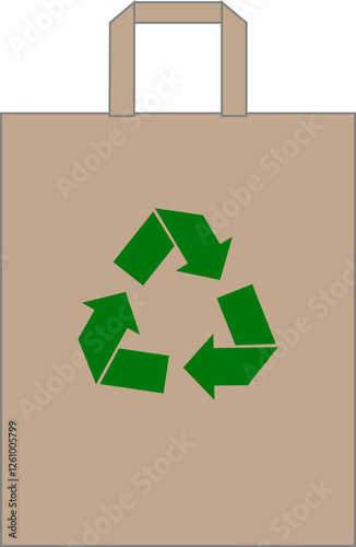 Eco-friendly disposable paper packaging preserve protect environment. Zero waste and recycling concept, vector