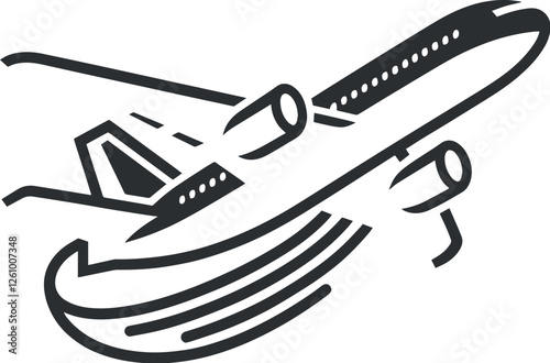 Vector plane design template 