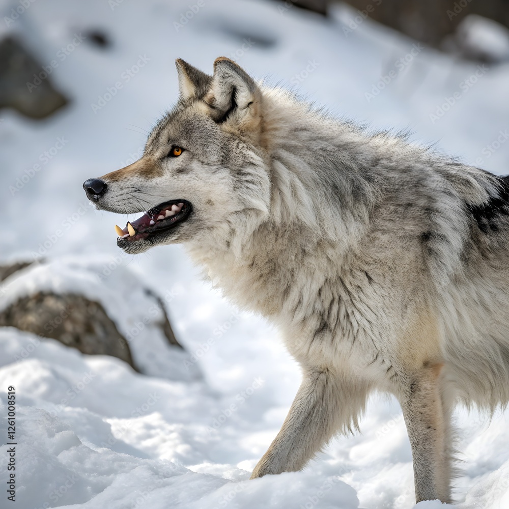Fototapeta premium himalayan-wolf close up 