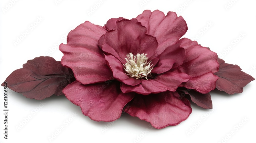 Elegant Purple Flower with Intricate Petals and Leaves Showcasing Natural Beauty Elegant Purple Flower with Intricate Petals and Leaves Showcasing Natural Beauty