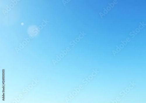 serene blue sky appears peaceful calming outside sunny day clear blue skies
