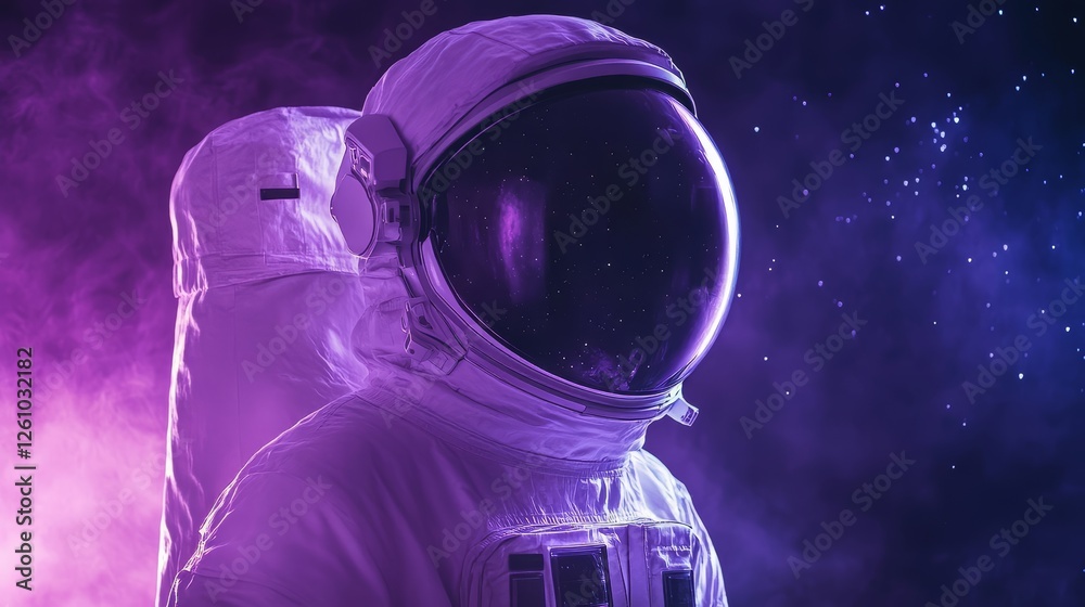 Cosmic Reverie, An Astronaut's Gaze into the Nebulous Depths of Space Cosmic Reverie, An Astronaut's Gaze into the Nebulous Depths of Space