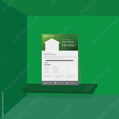 luxury modern vector agriculture restaurant travel architecture business flyer design