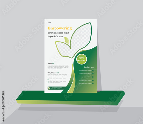 luxury modern vector agriculture restaurant travel architecture business flyer design