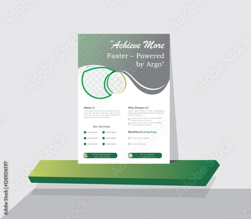 luxury modern vector agriculture restaurant travel architecture business flyer design