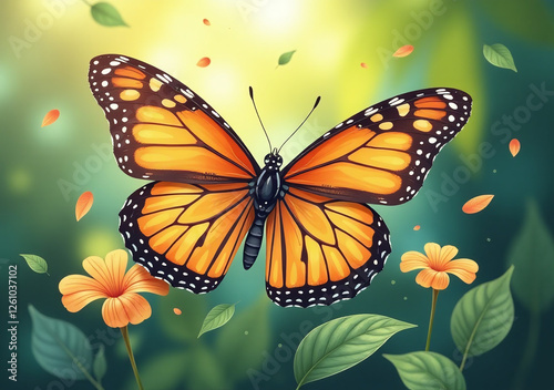 butterflies often depicted abstract vector graphics natural