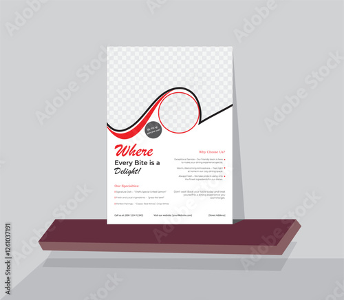 luxury modern vector agriculture restaurant travel architecture business flyer design