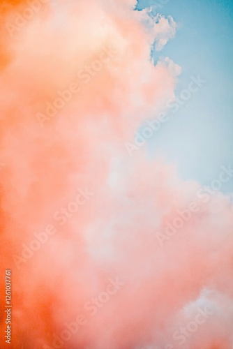 Soft pink and blue clouds blend seamlessly, creating an ethereal