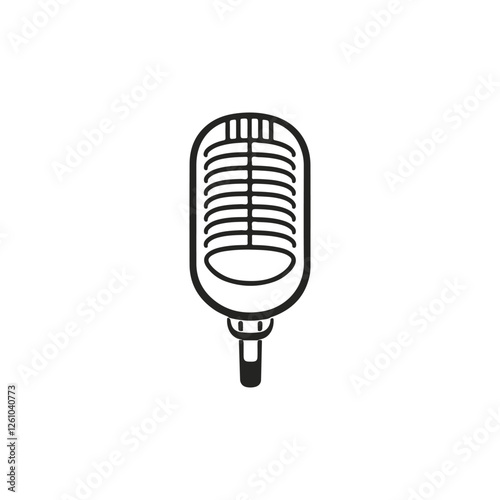 Podcast vector icon