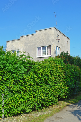 Old two-story residential building