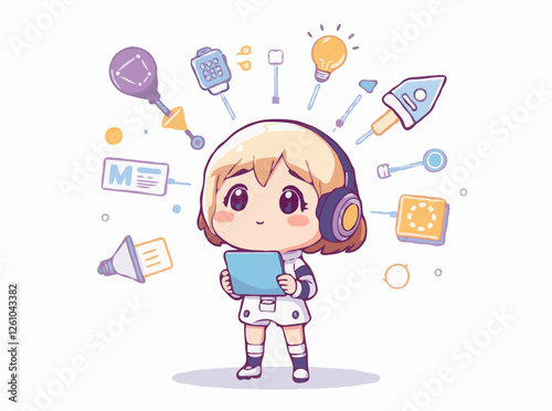 Digital Transformation Concept with Futuristic Elements