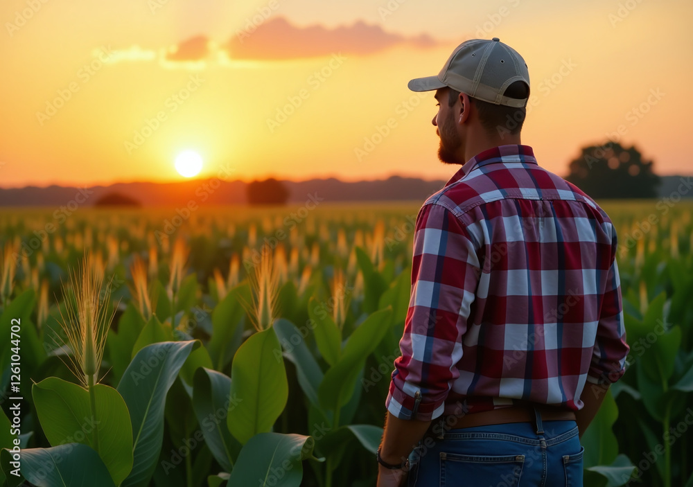 custom made wallpaper toronto digitalfarmer stands soybean field admiring crop golden sunset