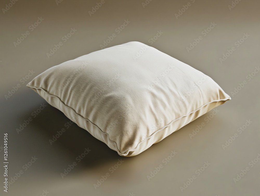 Fototapeta premium Highly Detailed and Realistic Depiction of a Blue Pillow