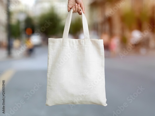 Cotton Tote Bag Branding Mockup white blank personalized
