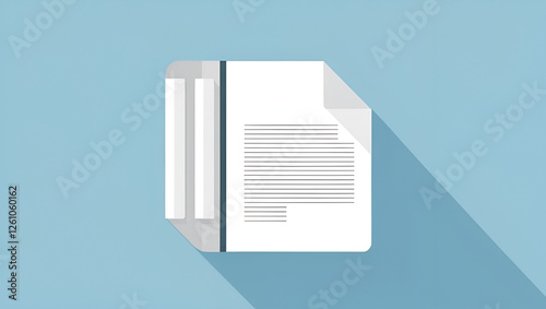 document flat icon photo