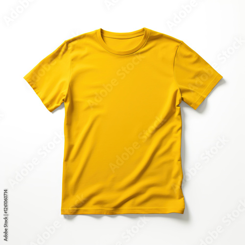 yellow t shirt isolated