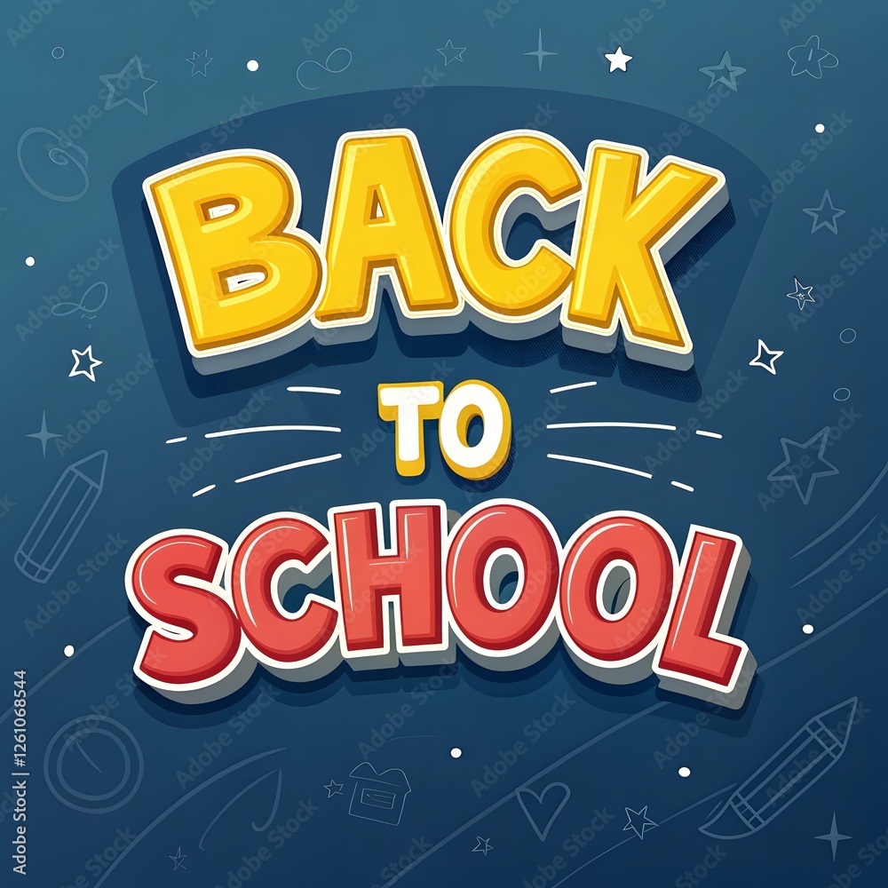 Fototapeta premium Back to School - Social Ads Banner Design