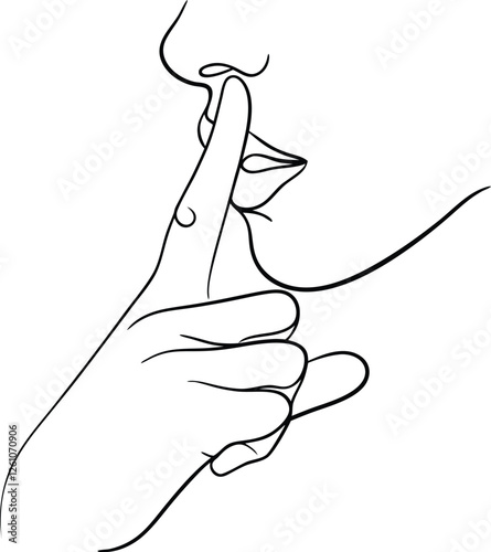 Hush, Secret, Silence, Quiet, Finger, Lip, Mouth, Gesture, Discreet, Confidential