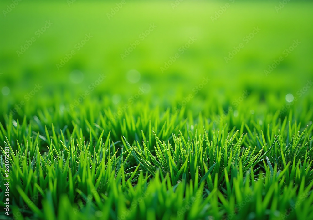 Fototapeta premium green grass smooth soccer field texture outdoors