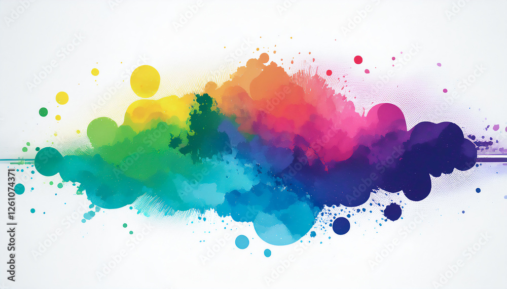 Obraz premium abstract colorful splashes background