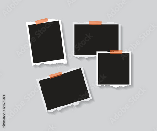  photos frame collage and digital photo wall template