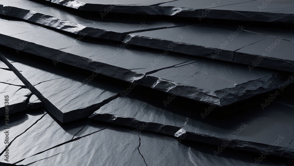 black texture or floor , AI Generated.