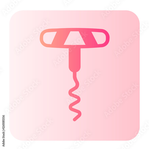 Corkscrew  gradient icon