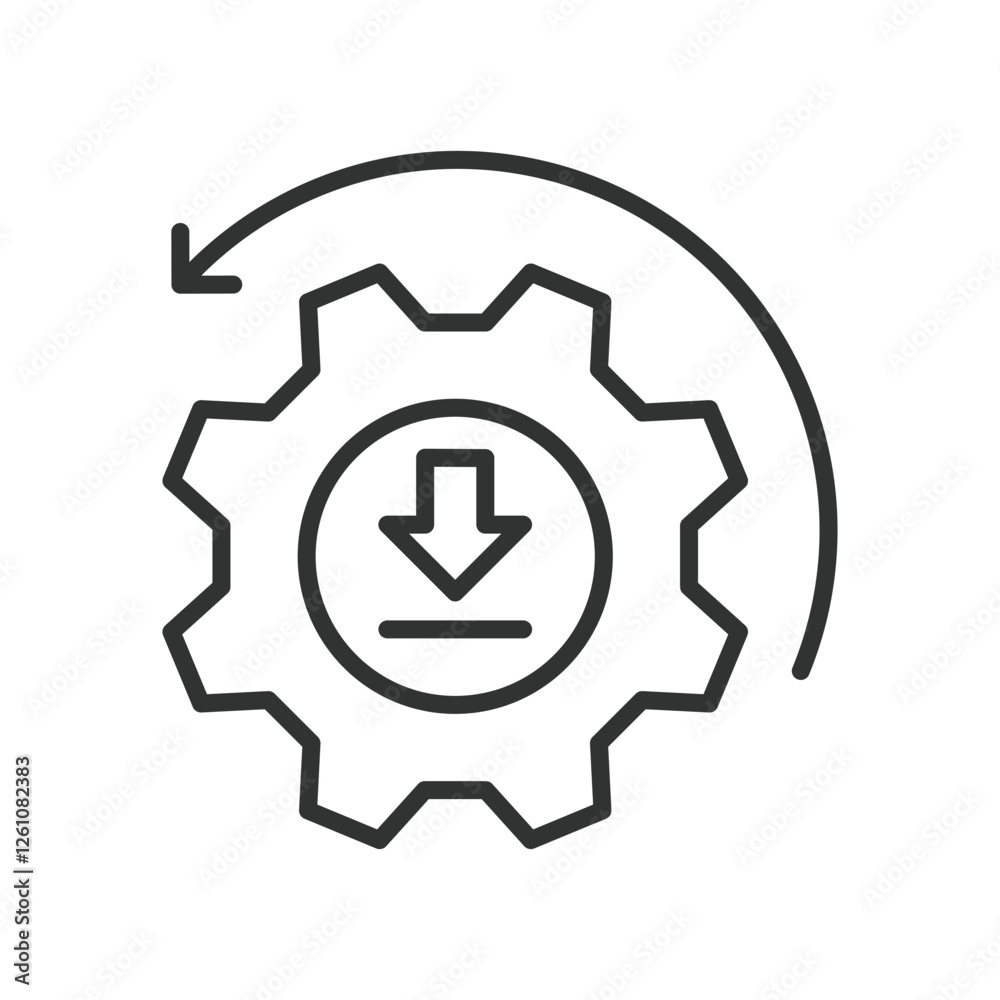 Backup download, icon in line design. Backups download, data backups, cloud backup, data recovery, backup storage on white background vector. Backup download, icon in line design editable stroke icon Backup download, icon in line design. Backups download, data backups, cloud backup, data recovery, backup storage on white background vector. Backup download, icon in line design editable stroke icon