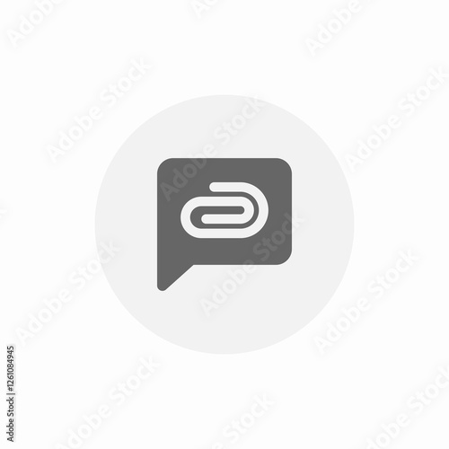 message attachments icon sign vector