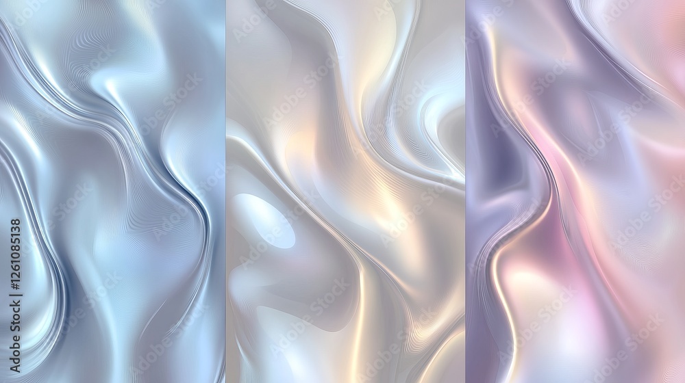 Obraz premium Light silver and gray vector background with a smooth, blurred gradient effect. A stylish and elegant pattern, perfect for branding, design projects, and brand books.