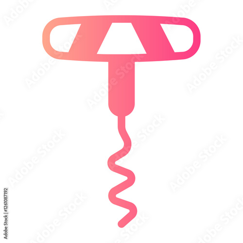 Corkscrew  gradient icon