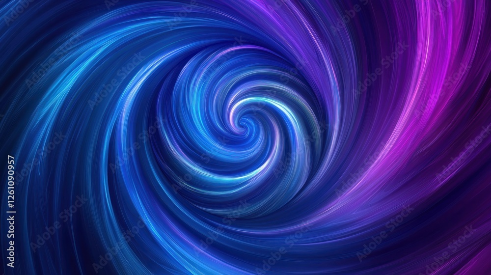 Fototapeta premium Abstract swirling blue purple vortex background