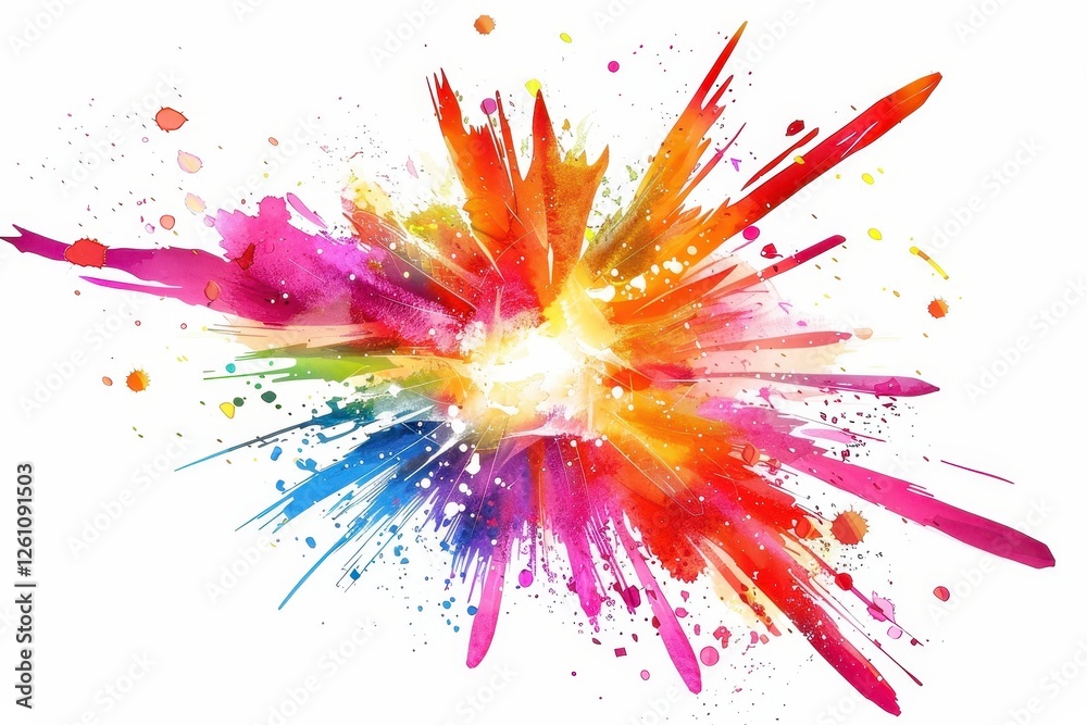Colorful energy blast vfx cartoon animation isolated background creative view Colorful energy blast vfx cartoon animation isolated background creative view