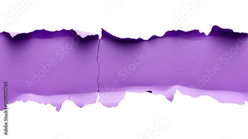 Wallpaper Mural Purple ripped paper with transparent background creating copy space Torontodigital.ca
