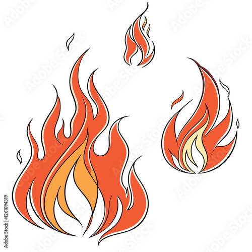 Fire Illustration 