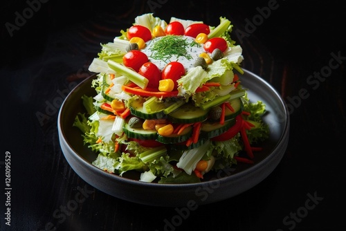 Refreshing Summer Salad with Dill Caper