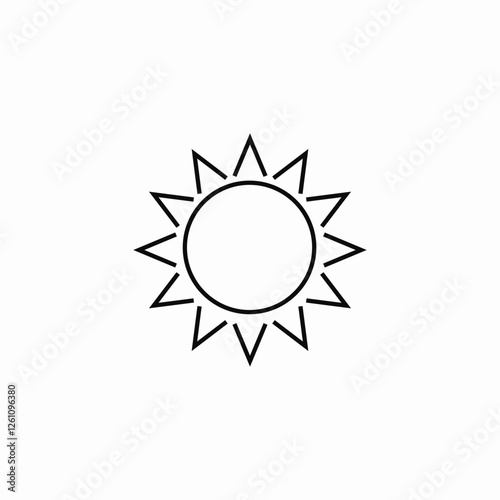bright sun icon sign vector