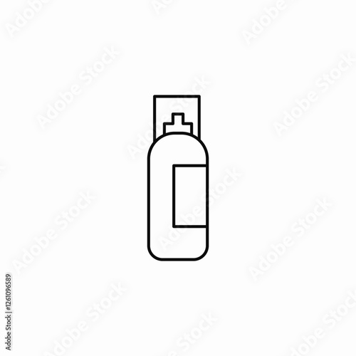 cosmetic spray icon sign vector