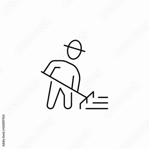 farmer tools icon sign vector