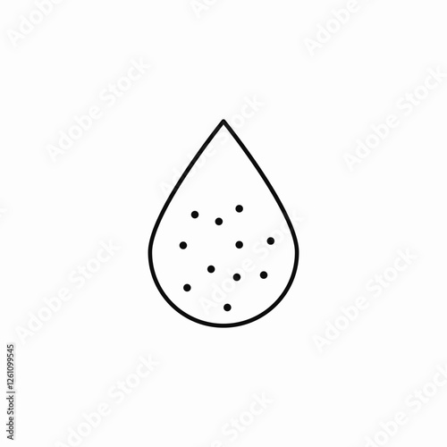 liquid microorganisms icon sign vector