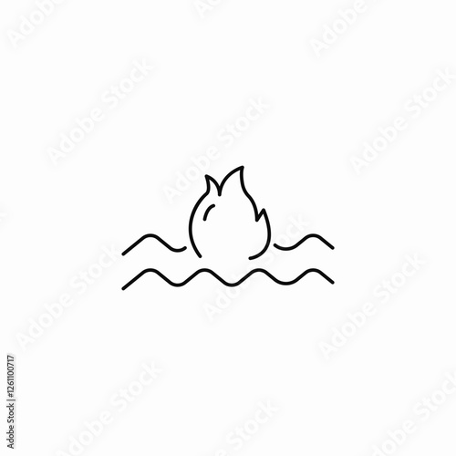sea chemicals icon sign vector