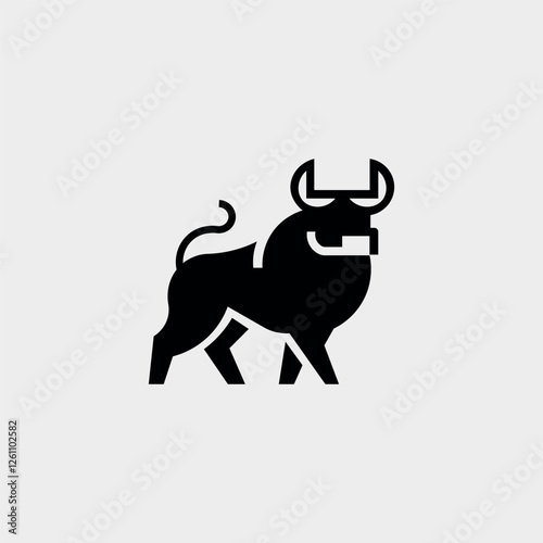 Vector illustration of bull logo