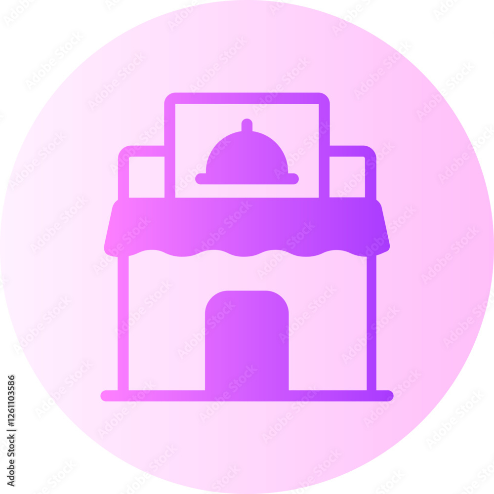 Restaurant gradient icon Restaurant gradient icon