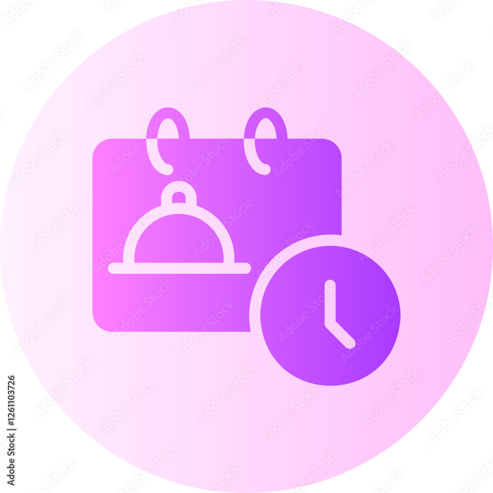 Booking gradient icon Booking gradient icon