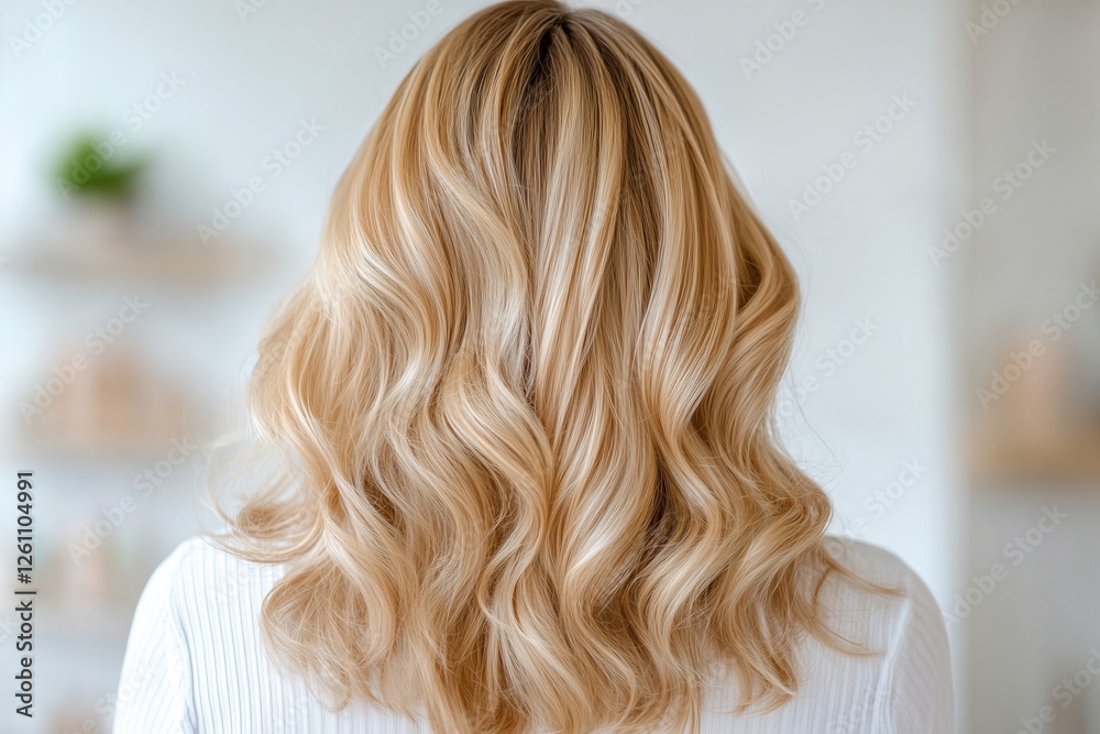 Perfekt gestylte blonde Locken im Friseursalon
Perfekt gestylte blonde Locken im Friseursalon