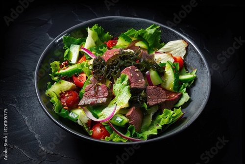 Refreshing Bug Juice Vinaigrette on Umekes Pulehu Beef