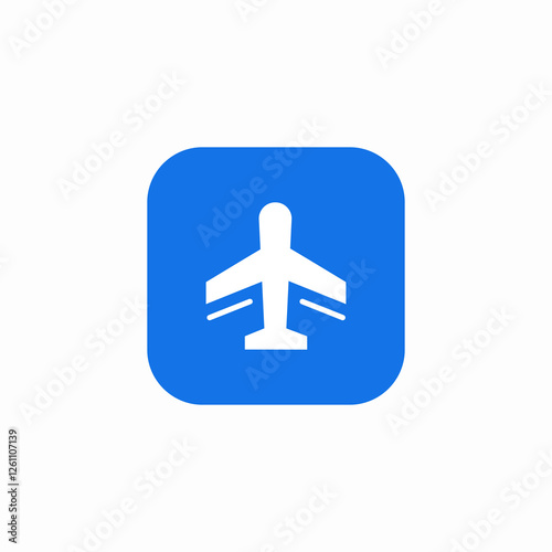 airport destination icon sign vector
