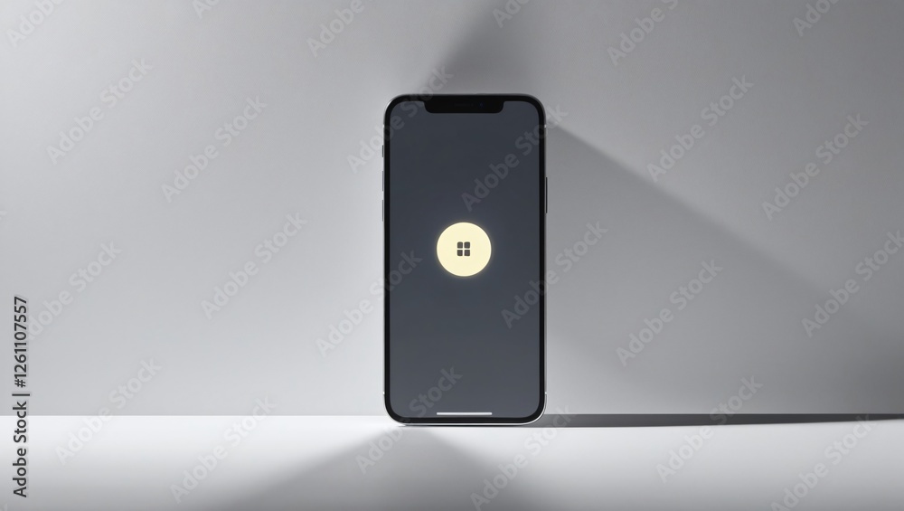 mobile phone with lock , AI Generated.